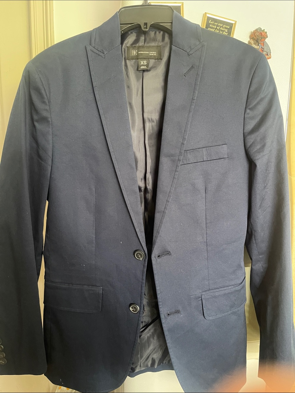 INC International Concepts Men's Navy Sport Coat Blazer